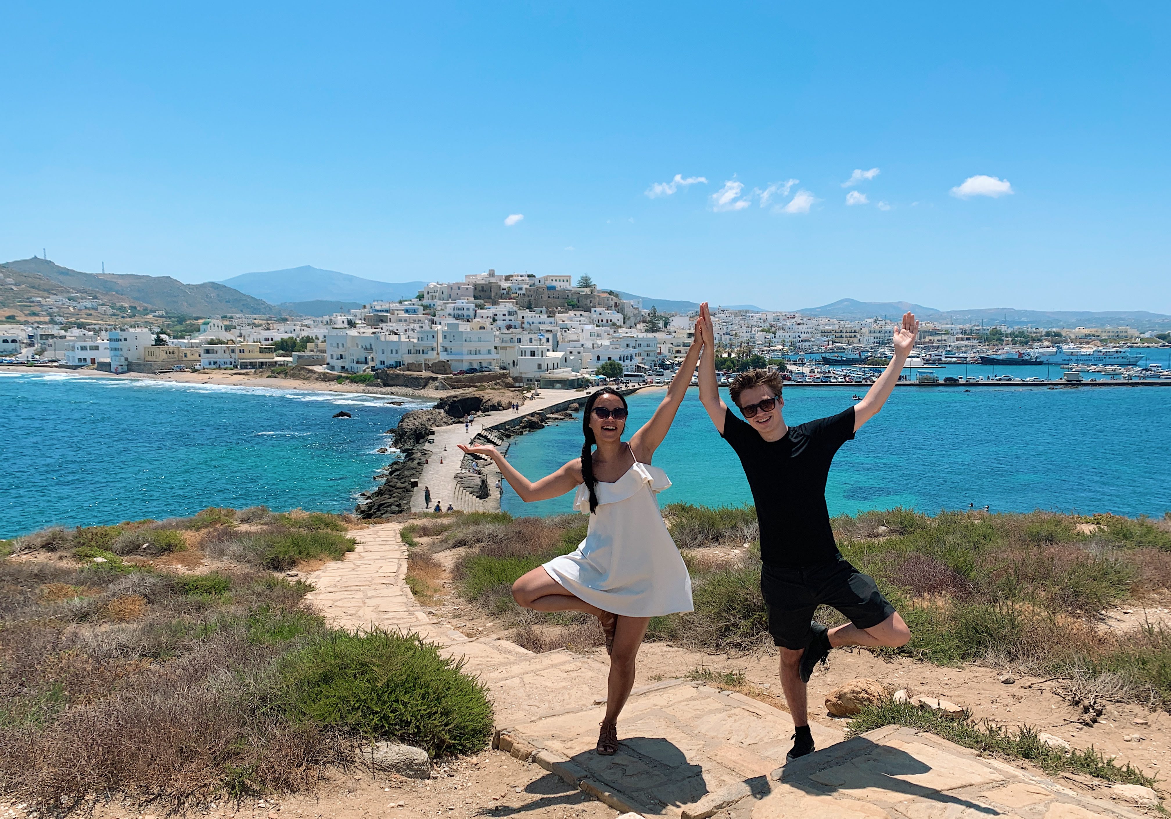 M and Pauline in Greece