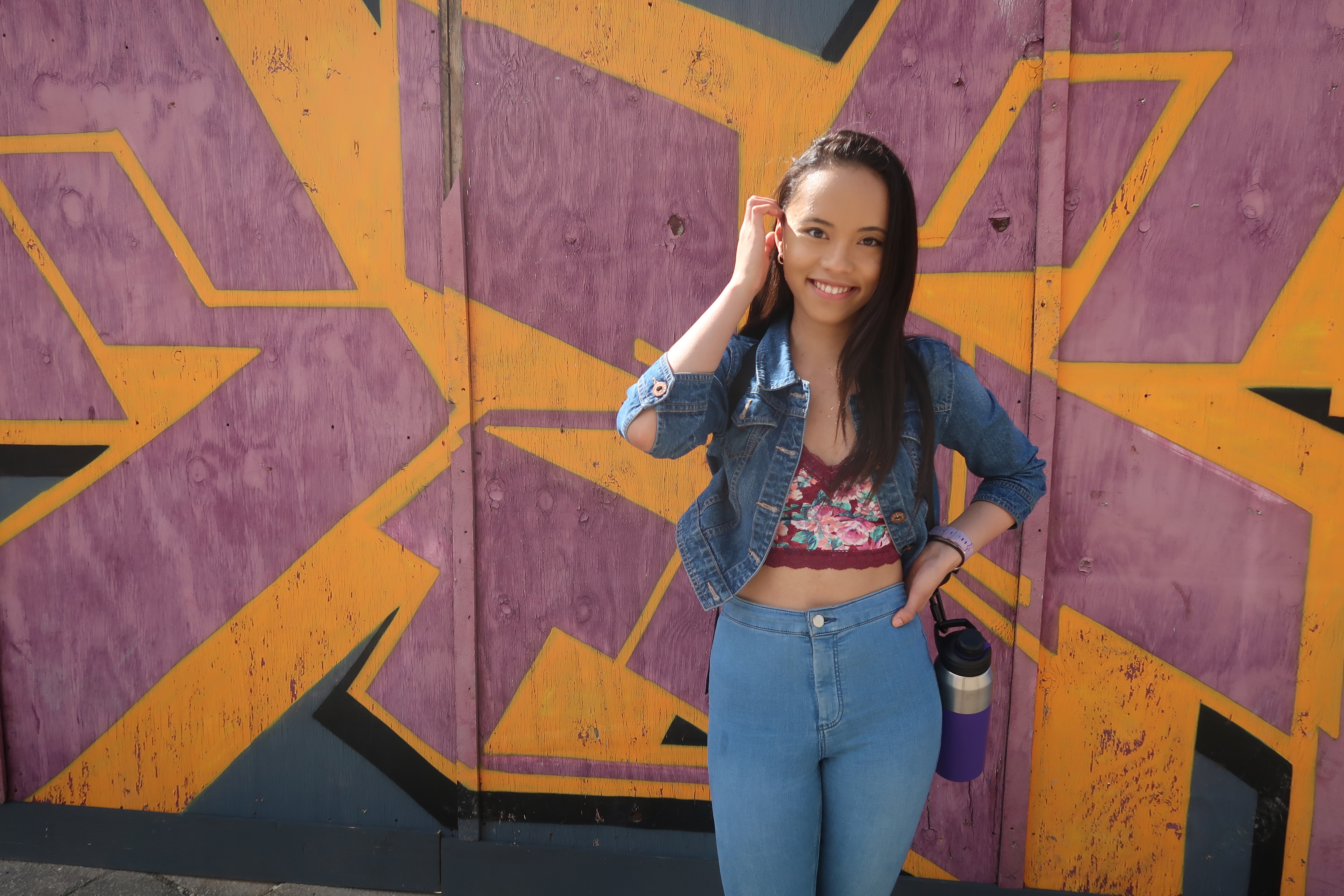 Photo of me by a wall