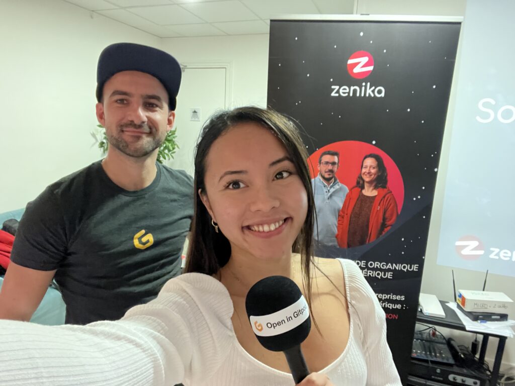 JP (Community Hero) and I at the very first Gitpod Community meet-up