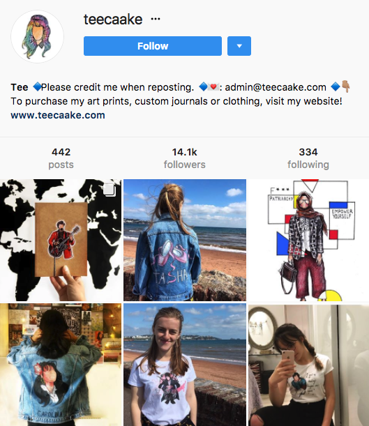 @Teecaake on Instagram