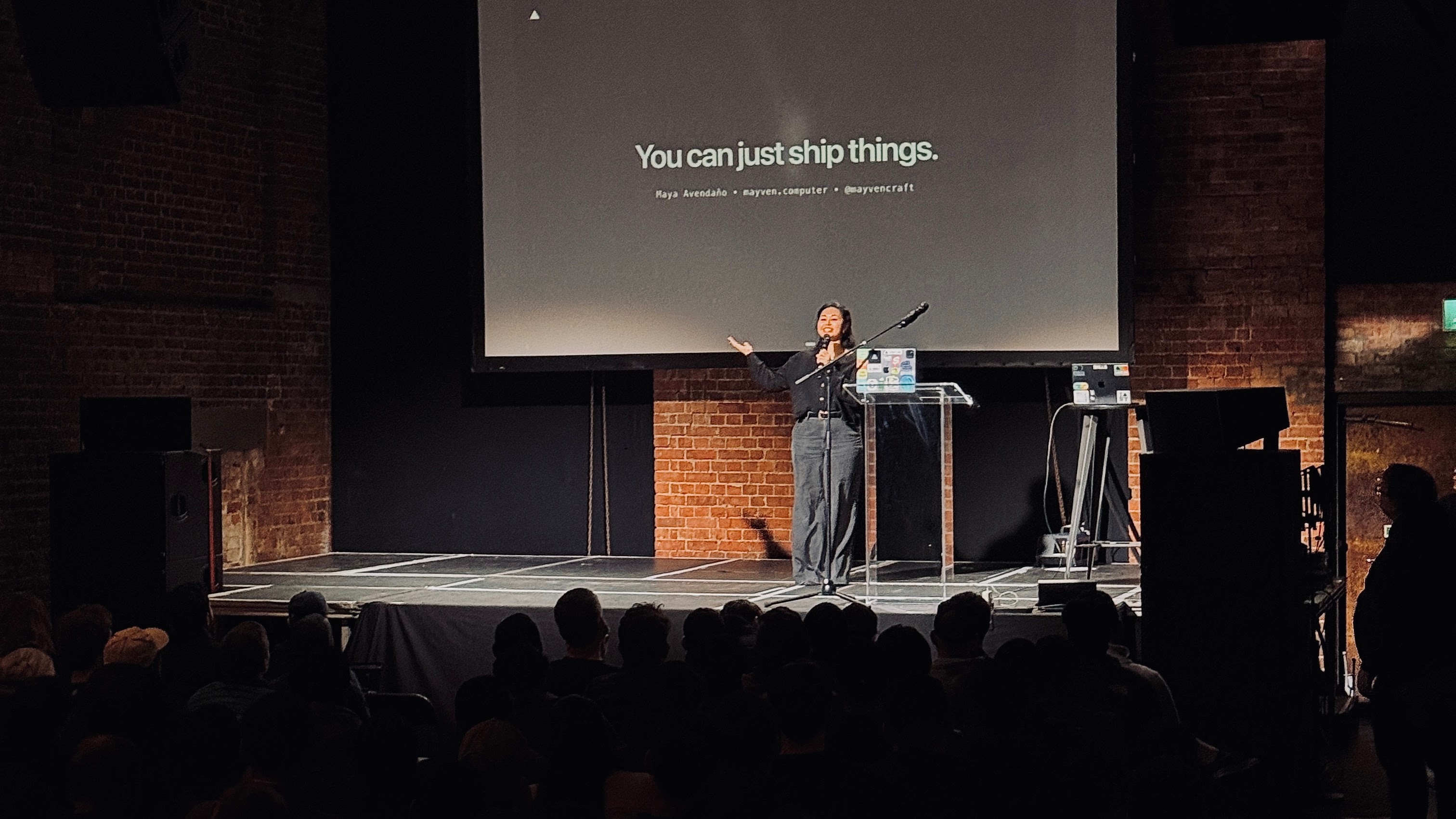 Maya at Skills Night in London